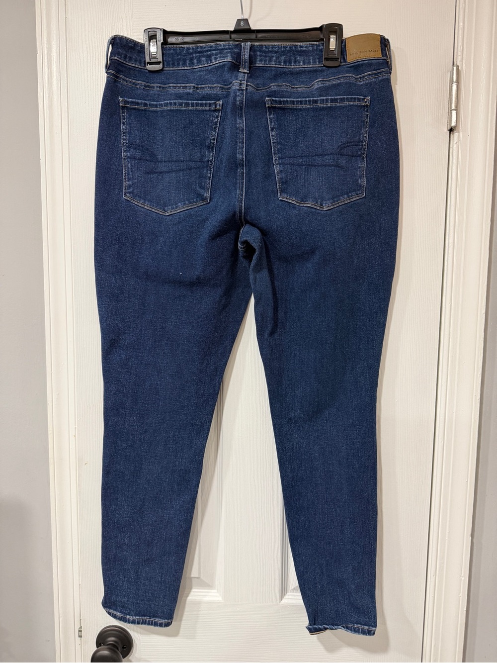 American Eagle Outfitters Women's Dark Indigo Skinny Jeans - Picture 2 of 3